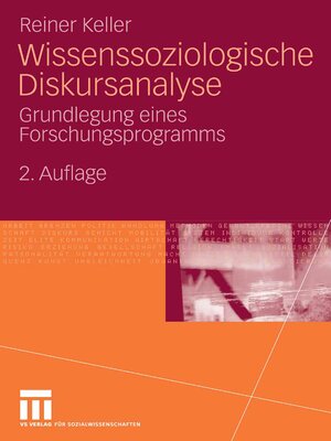 cover image of Wissenssoziologische Diskursanalyse